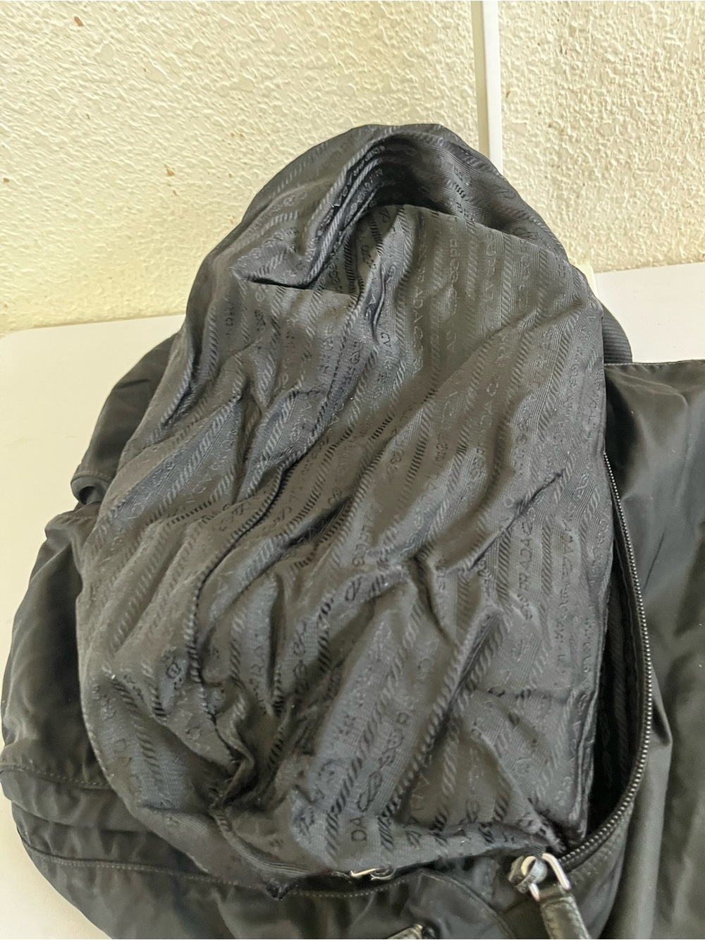 Prada black nylon messenger bag - Picture 10 of 12